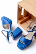 Resim DURUNUN BUTİĞİ Welly Saks Saten ( 9 Cm Platform Topuklu ) Günlük Ayakkabı 