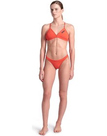 Resim Arena Team Swim Top Tie Back Solid Kadın Pembe Yüzücü Bikini Üstü 004768300 