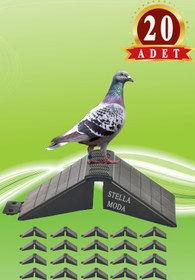 Resim Tünek Güvercin Bekar Tüneği 20 Adet Plastik Kuş Yuvalık Bursa Çakal Oynar Dolap Dönek Güvercini 