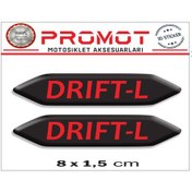 Resim Drift L 3d Kabartmalı 2'li Damla Sticker 001 