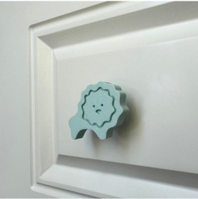 Resim Pomerol Mavi Aslan Dolap Kulpu - Çocuk Odası, Mutfak Ve Banyo İçin Sevimli Ve Dayanıklı Mobilya Kulp,kulpd 