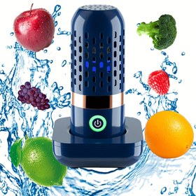 Resim Taşınabilir - Akıllı Meyve & Sebze Sterilizatör Makinesi - Tek Dokunuşla Çalışma, Hızlı Dezenfeksiyon ve Yıkama Sistemi, İnce Gövdeli Elma, Şalgam Limonu Soğan Çilek Temizleyici, Alçak Voltaj Mutfak Aleti, Meyveler için Sterilizatör, Bulaşık Sterilizatörü 