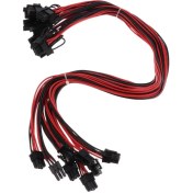 Resim Pcı-E 6-Pin Ila 6 + 2-Pin Güç Splitter Kablo Pcıe Pcı Express Adaptör Kablosu 