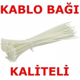 Resim 2.5 10Cm Kablo Bağı Cırt Kelepçe 100Lü Elektrik Kablosu Bağı 