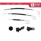 Resim Nissan Qashqai MK1 J10 2006-2013 İçin Ön Sol Cam Kriko Tamir Seti 