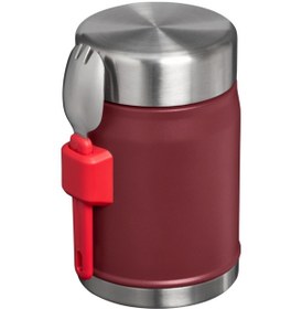 Resim Stanley The Legendary Food Jar + Spork .4l / 14oz Cranberry Yemek Termosu Bordo 