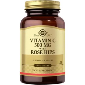 Resim SOLGAR Vitamin C 500mg with Rose Hips 100 Tablet 