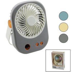 Resim Go İthalat IŞIKLI MİNİ FAN MASA ÜSTÜ USB ŞARJLI 2İN1 KULP=TAŞIMA - DURUŞ 3 KADEME HIZ 15.5X12CM BJJ-565 (5273) 