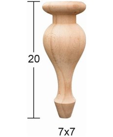 Resim Torna Ayak 20Cm Doğal Ağaç Ft-01 