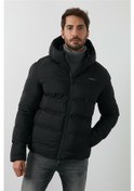 Resim Lumberjack Nolan Coat Erkek Şişme Mont Parka Siyah V2 Siyah Lumberjack