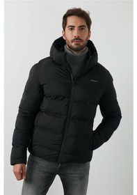 Resim Lumberjack Nolan Coat Erkek Şişme Mont Parka Siyah V2 Siyah 
