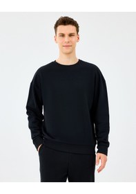 Resim Skechers M Essential Crewneck Sweatshirt Erkek Siyah Sweatshirt S2610015-3817 Siyah 