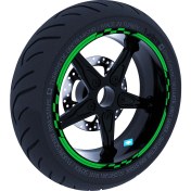 Resim Çınar Extreme Moto Gp Yarış Bayraklı Jant Şeridi Sticker Reflektif & Floresan Renkler Çınar Extreme 