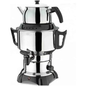 Resim Gri Elektrikli Semaver, Pratik ve Şık Tasarım 