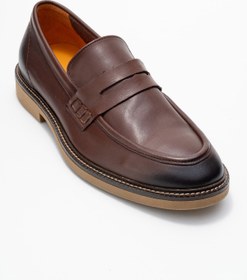 Resim Dericlub Erkek Gerçek Deri Klasik Loafer FR 242025 KAHVERENGİ 