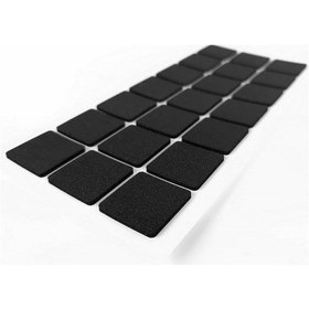 Resim Furndiy Kendinden Yapışkanlı Kare Kaydırmaz 30 Mm X 30 Mm Siyah 21 Parça Siyah 