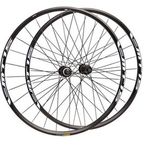 Resim Shimano Wh-mt15 Ön/arka 26''jant Seti Siyah Qr-mandal Centerlock Disk Kaset Dişli Jant Seti 