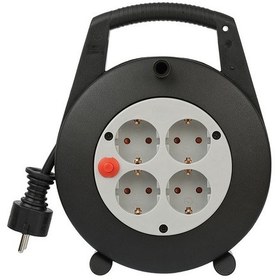 Resim Brennenstuhl Vario Line Cable Box 4 Soketli Makaralı 5 Mt Kablo 5 Metre 