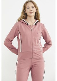 Resim Renkli Biye Detaylı Jogger Eşofman Takım - Pembe Pembe 