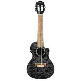 Resim Lanikai QM-BKCEC Quilted Maple Concert Elektro Ukulele 
