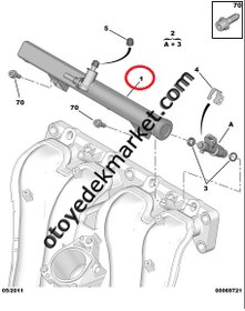 Resim Peugeot 106 (1997-2001) 1.4 Benzinli Enjektör Rampası (İthal) 