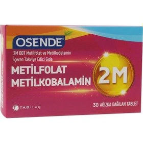 Resim Osende 2M Odt Metilfolat Metilkobalamin 30 Tablet 