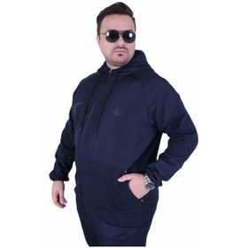 Resim Starbattal Büyük Beden Double Face Sıvamalı Eşofman Takım M.g Tk25608 Lacıvert Lacivert 