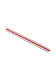 Resim Kraf Mikyas Cetveli 30 CM. Beyaz - Kırmızı 