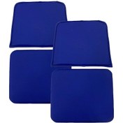 Resim Knsz minder seti 2 li zng&mğr&uslu mvi suni deri tel bar sandalyesi oturma ve sırt minderi set 