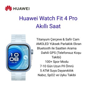 Resim Huawei Watch Fit 4 Pro Akıllı Saat + Huawei Freebuds Bluetooth Kulaklık Mavi 