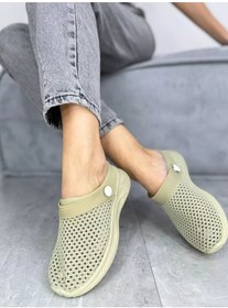 Resim Fashion & Style Yazlık Platformlu Slip-on Sandaletler 232347515 Khaki 