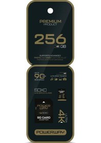Resim Powerway Premium 256 Gb 90mb/s Ultra Hızlı 4k Destekli Sdxc Hafıza Kartı 