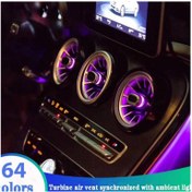 Resim Mercedes Benz C Class W205 Uyumlu Burmester Havalandırma Seti - 64 Renk 