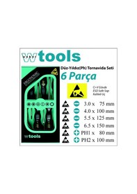 Resim Weber Tools Antistatik Esd DüzYıldız Set 6 Parça 