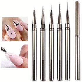 Resim 1/3/5 adet Tırnak Sanatı Liner Fırçaları El Boyalı Fırça Akrilik Jel Renkleri Boya Yapıcı Çizim Kalemi DIY Manikür Tasarım Aksesuarları 