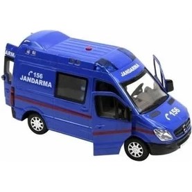 Resim Vardem Sesli Işıklı Çek Bırak Metal Jandarma - 588B-JANDARMA 