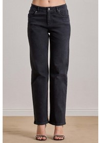 Resim Slim Straight Siyah Jean Pantolon Siyah 