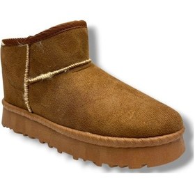 Resim Cakgo 036-26 Anatomik Süet Deri Kürklü Kadın Bot 36-40 Taba 