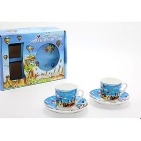 Resim Yöresel İkili Fincan Seti Alk1567 - Net3981-7865 