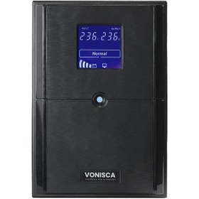 Resim D-3000 3000va Lcd Kesintisiz Güç Kaynağı Line Interactive 4x12v 9ah Ups Ofis Kamera Sistem Çoklu Cihaz 