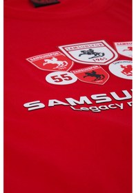 Resim Samsunspor Legacy Never Dies Baskılı T-shırt Kırmızı 