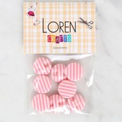 Resim Loren Crafts 8'li Desenli Düğme - 1105 