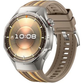Resim Huawei Watch Gt6 Pro 46mm İle Uyumlu Örgü Desen Metal Tokalı Silikon Akıllı Saat Kordonu 