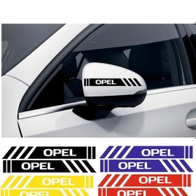 Resim Opel Ascona Yan Dikiz Aynası Şerit Sticker Araca Özel 