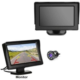 Resim Gpr Geri Görüş Monitörü 4.3" Ekran Kamera 