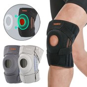 Resim 1 adet Kaymaz Silikon Dizlik - Koşu, Bisiklet, Yürüyüş için Ayarlanabilir Sıkıştırma Desteği - Nefes Alabilen Ağ ve Ergonomik Tasarım için Kararlılık, Yürüyüş için Dizlik, Bisiklet Dizlik, Şık Dizlik Tasarımı 