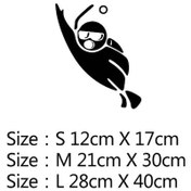 Resim N440-boyutu M-1-siyah-moda Mızrak Balıkçılık Dalış Zıpkın lar Ussr Eğlenceli Vinil Araba-şekillendirici Araba Etiket 