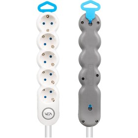 Resim harry 5'LI 1.5 METRE KABLOLU ASKILI AKIM KORUMA ÇOCUK VE YANGIN KORUMA ANAHTARLI 2500 WATT 