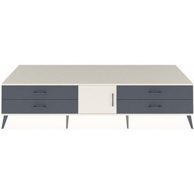 Resim Kronos Tv Ünitesi Tek Raflı 4 Çekmeceli Tek Kapaklı 220x59x51 Aytaşı-aytaşı/antrasit Aytası/antrasıt - Aytası 