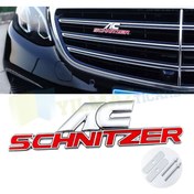 Resim yılmazetic Bmw Ac Schnitzer Vidalı Ön Panjur Izgara Logo Metal Kırmızı 